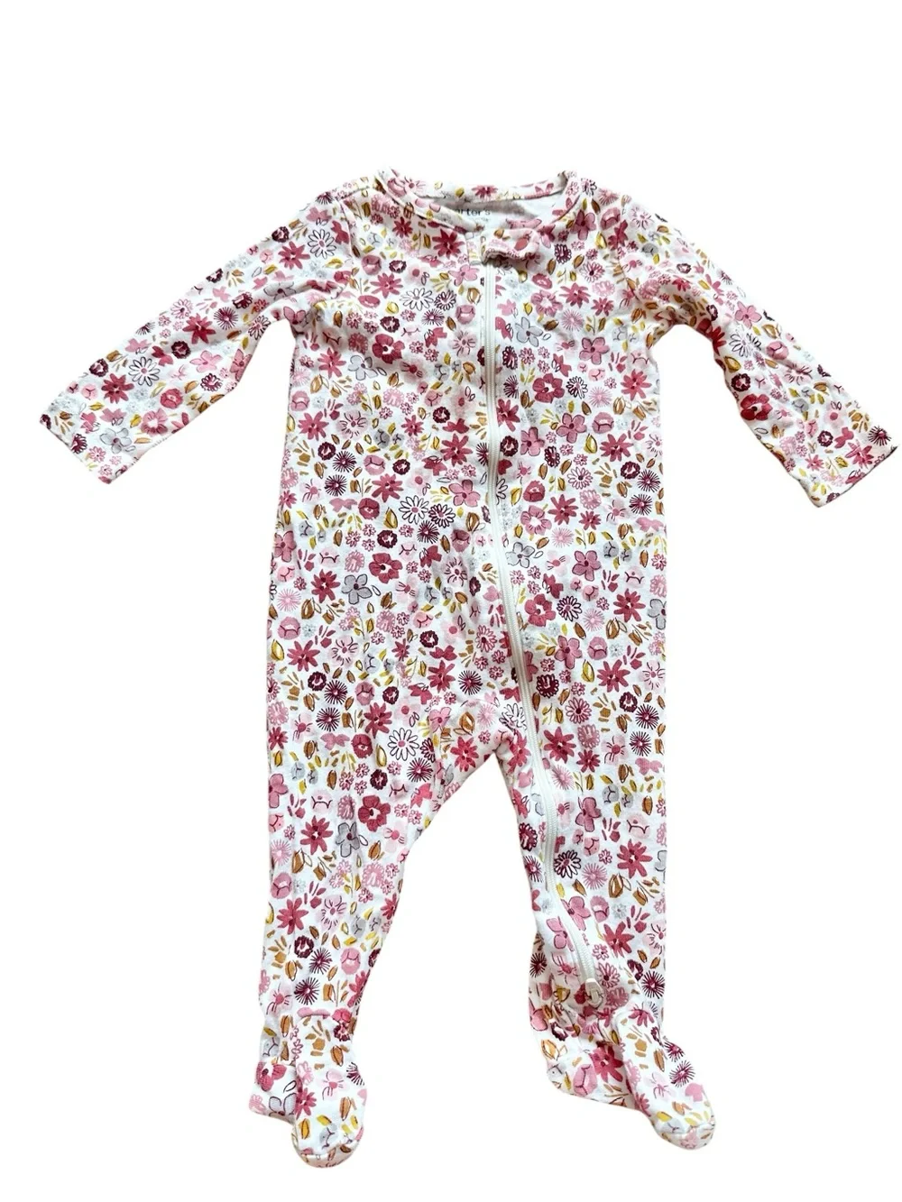 Carter’s lot of 5 Size 3-6 Month zip closure sleeper footed pajamas